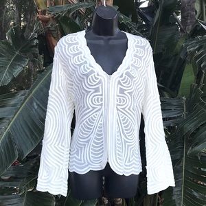 Alexandra Rosario Sheer mesh jacket